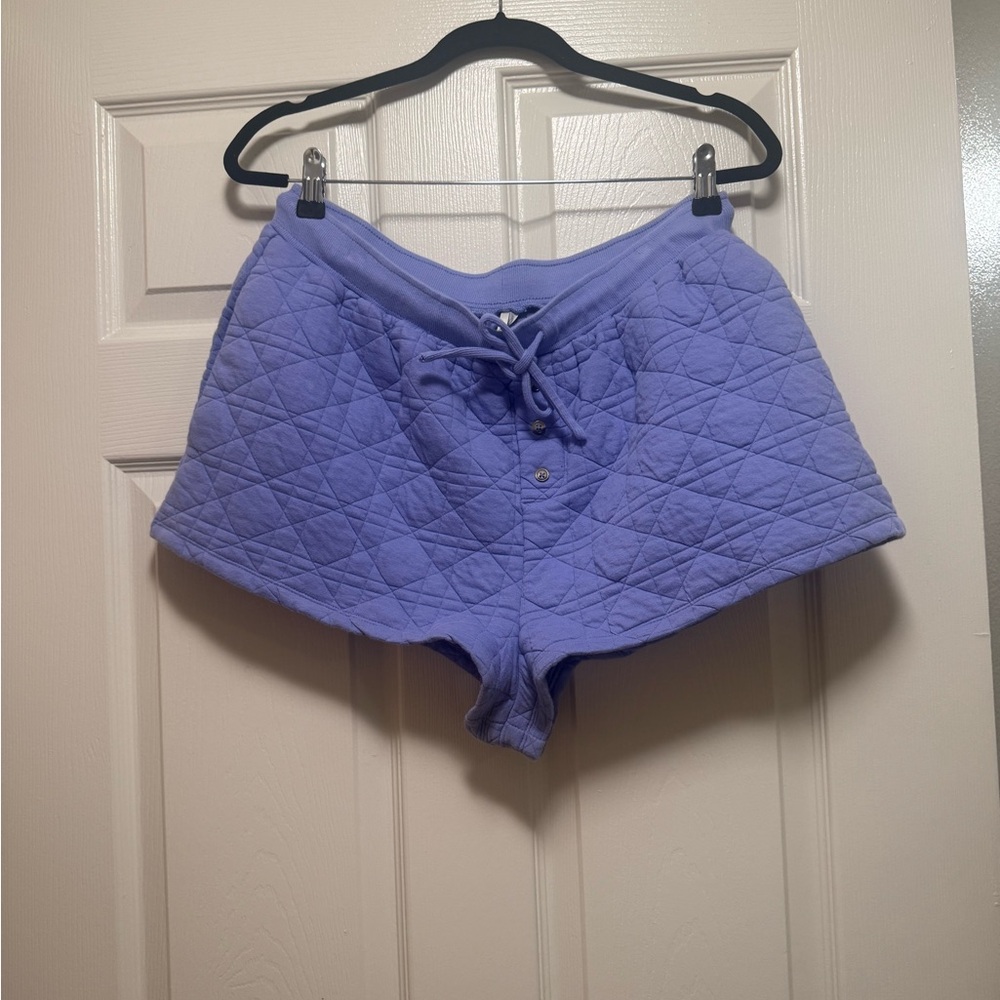 Anthropologie Lavender Quilted Knit Shorts - Picture 5 of 14